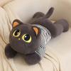 70cm Cute White/Black/Yellow Cat Plush Toy Doll Cuddly Pillow Cushion Ins Big Eyes Cat Plush Toy Doll for Boy Girl Brithday Gift