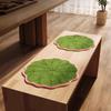 Velvet Doormats for Entrance Indoor Lotus Leaves Printed Water Absorb Bathroom Carpet Rugs Non Slip Door Floor Mats Seat Cushion