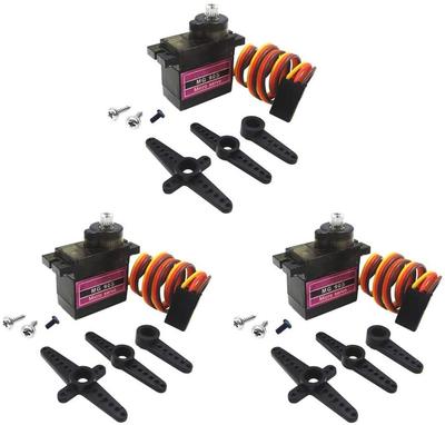 ICQUANZX 3Pcs MG90S Metal Geared Micro Servo Motor for RC Helicopter Airplane Car Boat