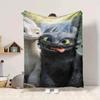 1Pc Dragon Companions Blanket Soft And Comfortable Casual Warm Camping Travel Christmas Halloween Xmas Gift M924651