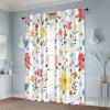 2pcs, Minimalist Curtains Vibrant Colorful Flowers Versatile Polyester (without Rod) Decorations For Home Perfect for Bedroom &