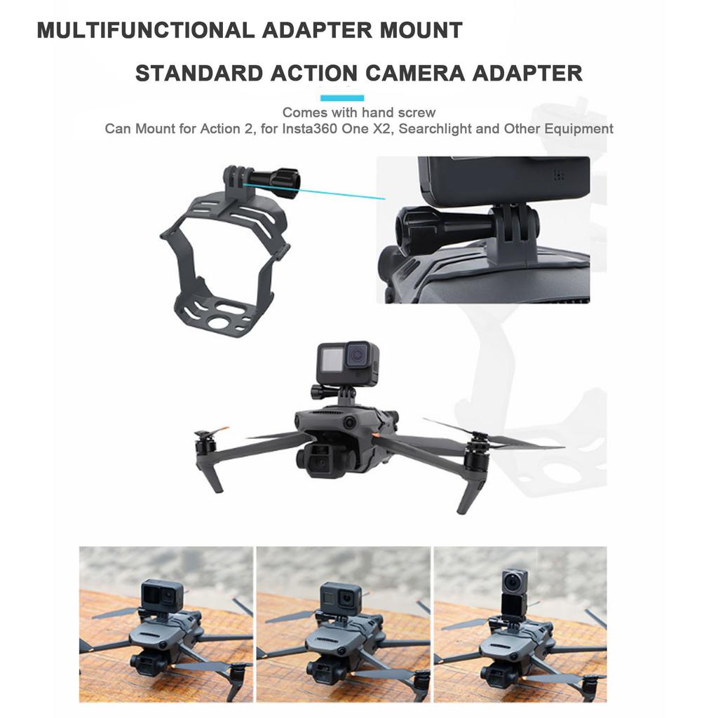 Multifunctional Adapter Mount Drone Light Bracket Action Camera Holder for Mavic 3 Accessories
