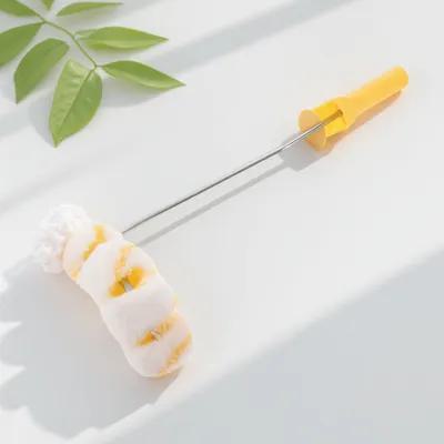 1Pcs Wheels Tube Roller Brush Paint Brush Set for Fences Furniture Pipes Tubing Fast Coverage Comfort Grip Efficient DIY