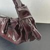 French Designer Croissant-Shaped Genuine Leather Messenger Bag for Women