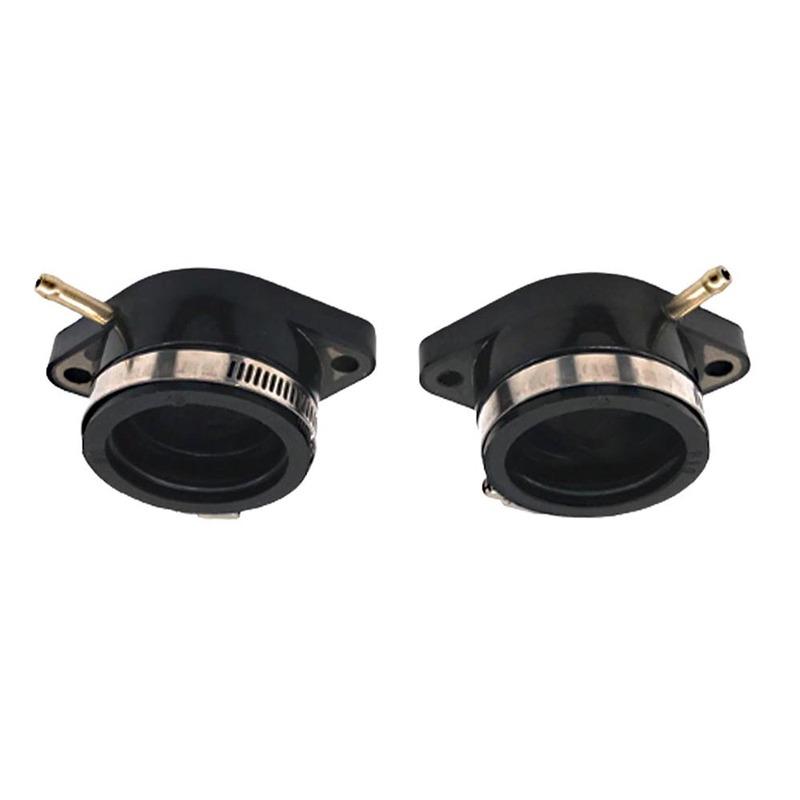 2pcs Motorcycle Intake Manifold Boot Joint Carburetor Carb for Yamaha XS400 1977- 1982 2A2-13586-00-00