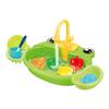 Electric Kids Play Kitchen Sink Toy with Running Water Cycle Dishwasher Pretend Play Set for Children Interactive Role Play Household Accessories