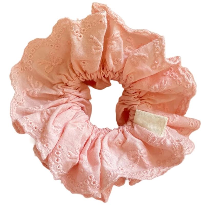 Elegant Hair Scrunchies for Women Large Double Layer Elastic Hair Scrunchy
