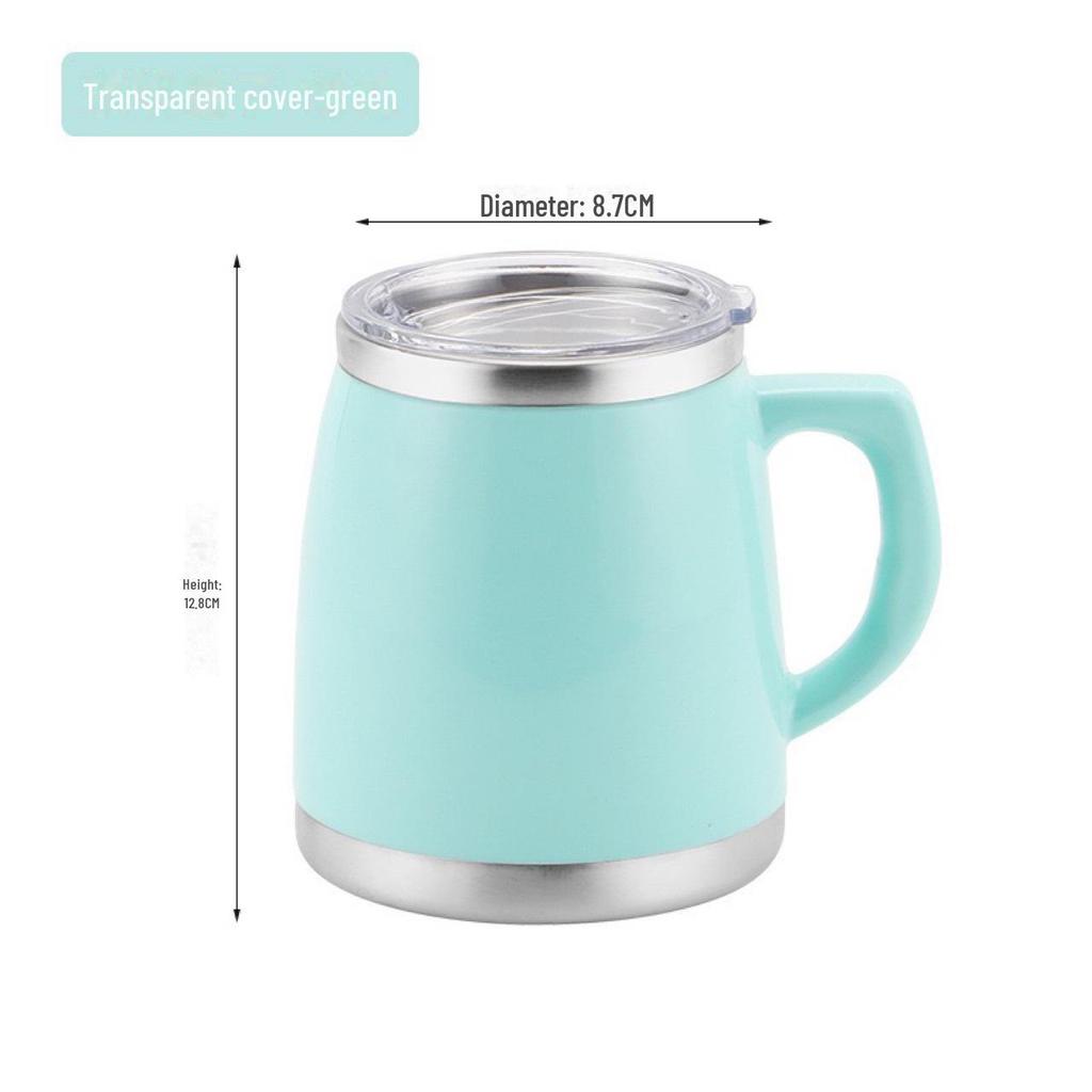 Stainless Steel Thermos Mug with Handle for Men & Women – Ideal for Tea, Coffee, Office, or Water.