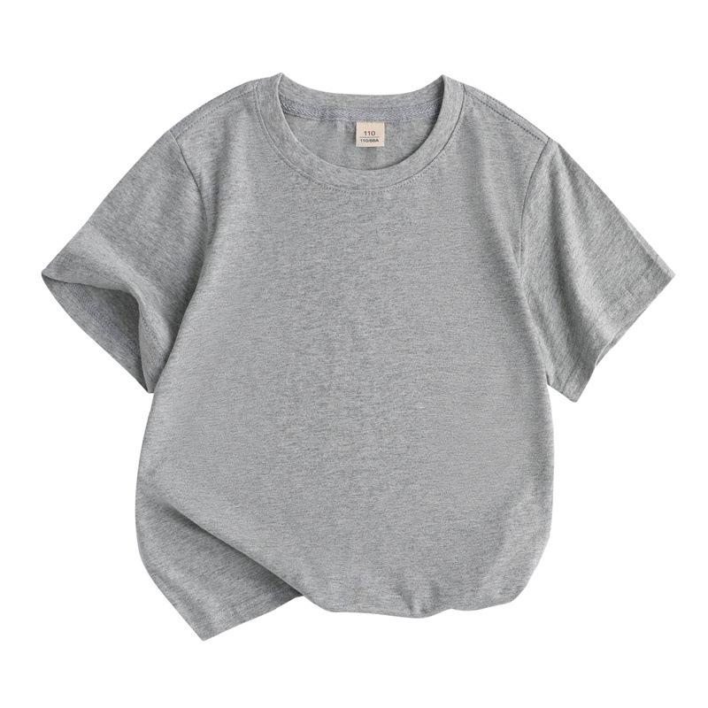 Summer Clothing Children's Short Sleeved T-shirt Cotton Half Sleeved Girls' Short Sleeved Children's Clothing Base