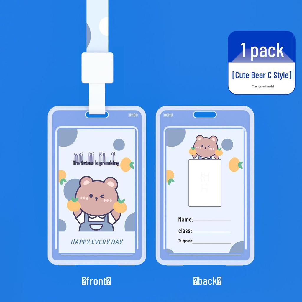 Creative School Badge & Card Holder with Lanyard for Students