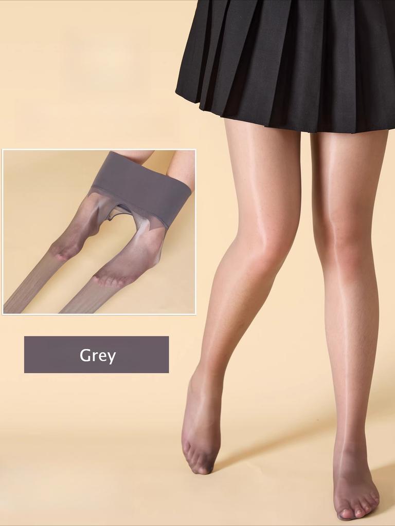 Seamless 5D Ultra-Thin Pantyhose for Women Sexy Tight Fit Oil-Shiny Transparent Stockings Breathable  Clubwear Medias