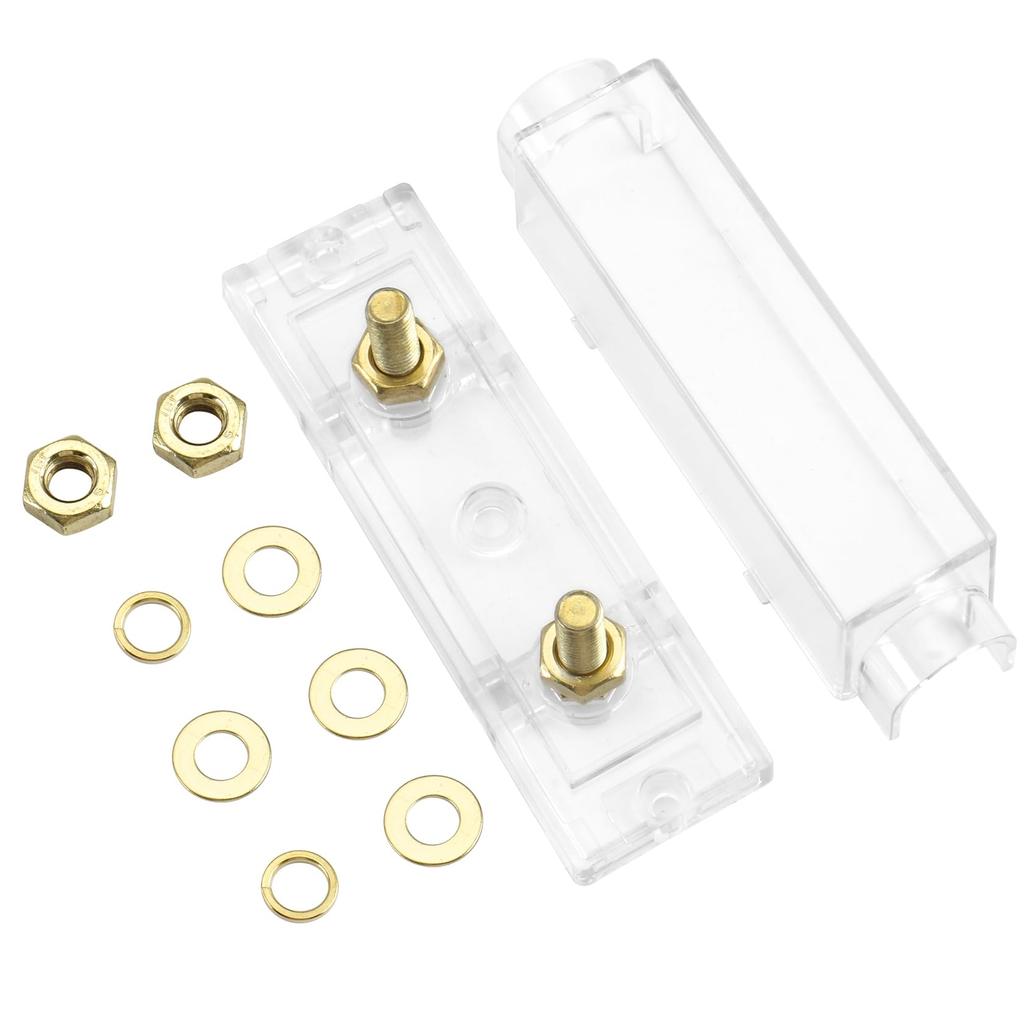 Heschen Car Fuse Wire ANL-40A, Gold, 1 Piece, Fuse Holder with Fuse, Auto Car Motorcycle Audio Subwoofer Supplies