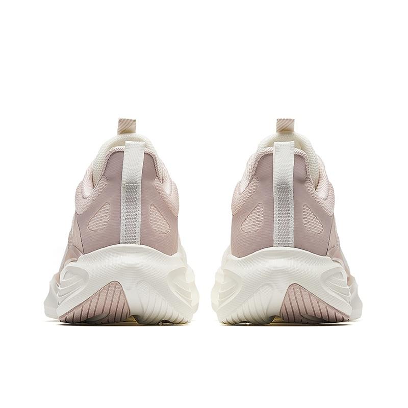 Anta Lingyun Slip Resistant Abrasion Resistant Low top Casual Running Shoes Women's White Pink 922525502-2