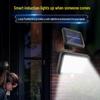 Waterproof Solar Motion Sensor Wall Light for Outdoor Courtyard, Corridor, and Pathway Lighting