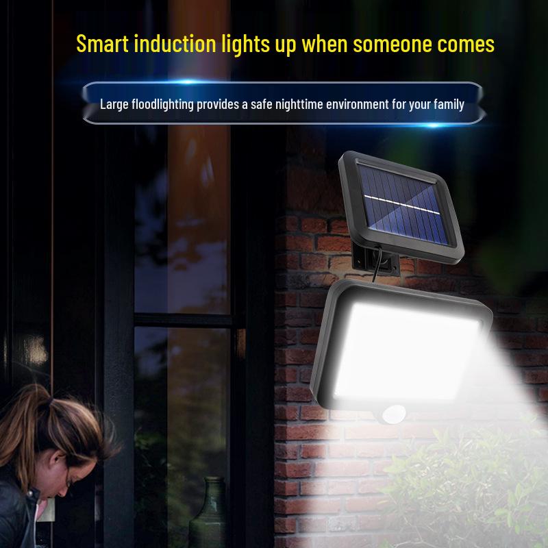 Waterproof Solar Motion Sensor Wall Light for Outdoor Courtyard, Corridor, and Pathway Lighting