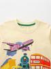 Autumn 2025 European Kids Cartoon Car Print Long Sleeve T-shirt