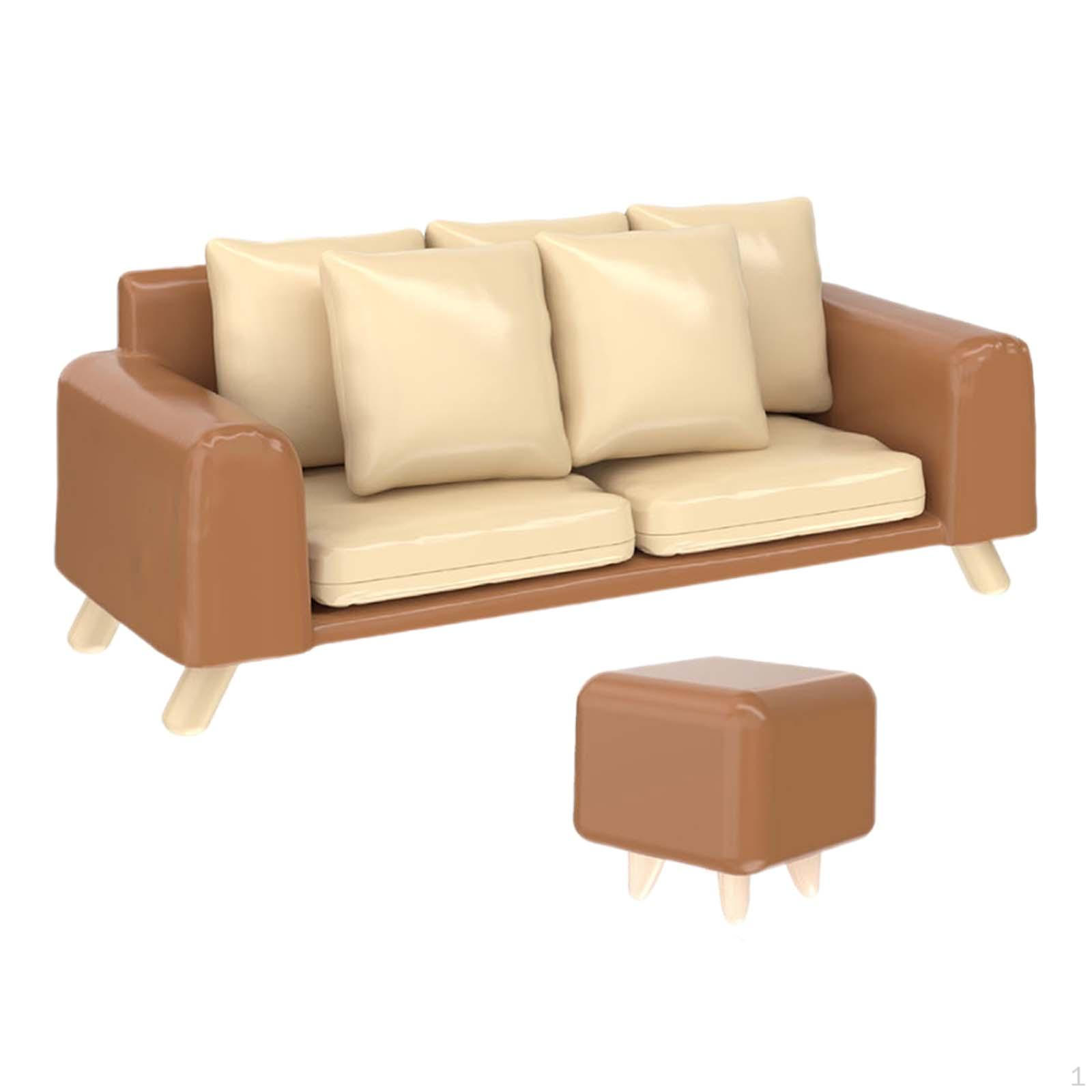 

Диван для лялькового будиночка для креативного декорування та гри Sofa Set