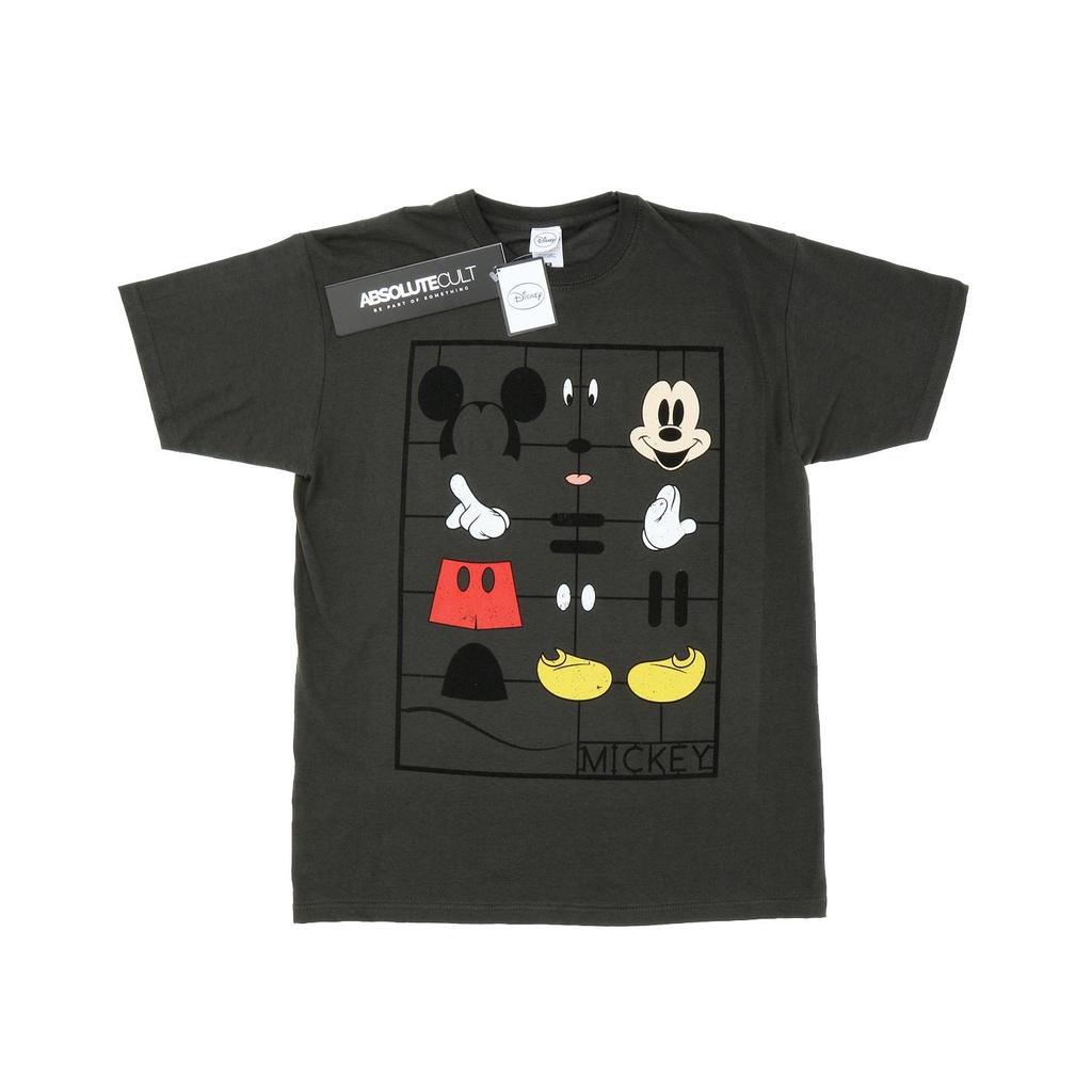 Disney Mens Mickey Mouse Construction Kit T-Shirt