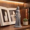 3D-gedruckte Zauberin Figur Schnitzerei Elfenohren Frauen Statue Skulptur Heim Büro Bücherregal Schreibtisch Dekoration Ornament