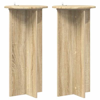 Plant Stand 2 Pcs Sonoma Oak 40 X 40 X 80 Cm