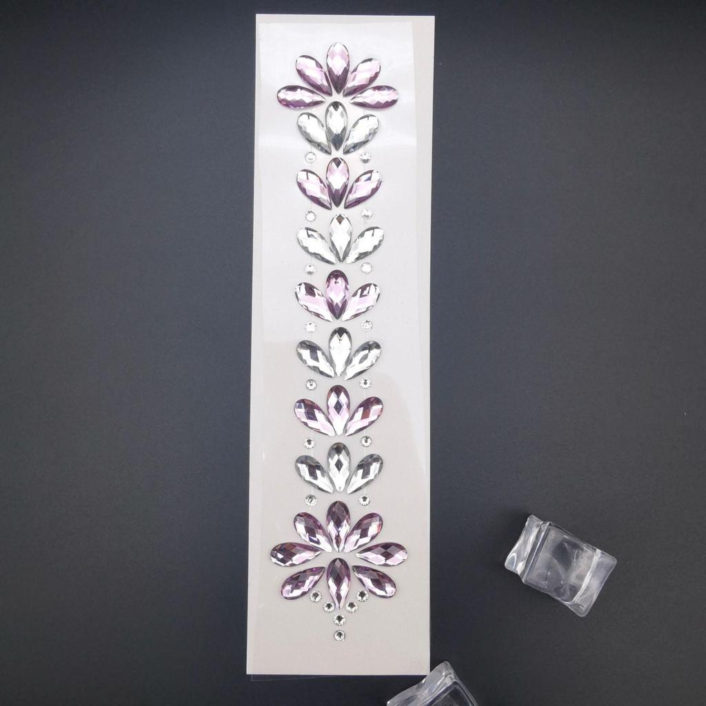 Rhinestone Masquerade Face Stickers for EDM & Carnival