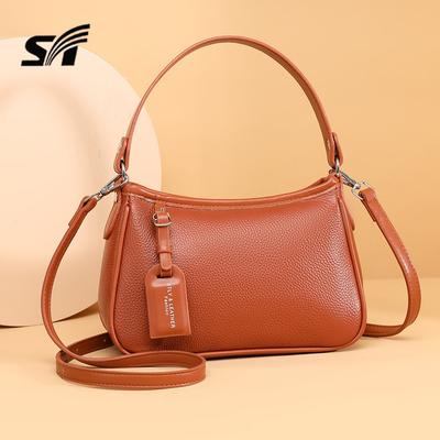 Neue Leder-Damentasche, High-End-Mode-Schulter-Achseltasche, einfache und vielseitige Messenger-Handtasche mit großem Fassungsvermögen