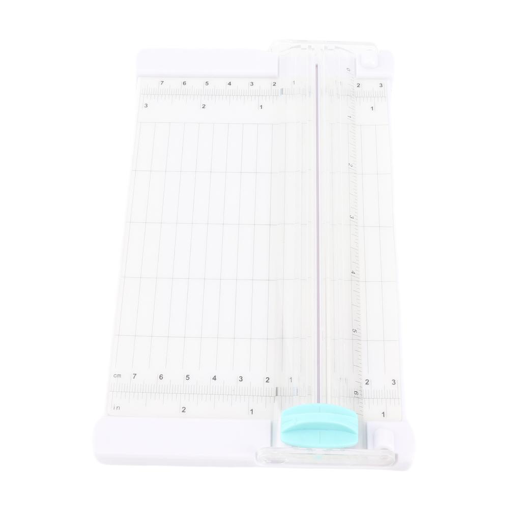 Mini Paper Trimmer Cutter 6 Inch 152mm Cut Length Desktop Paper Cutting Machine with Security Cutter Head Side Ruler
