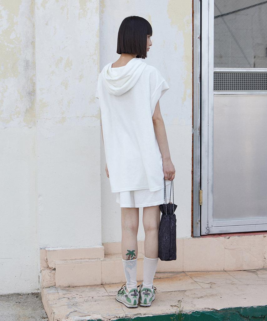 Monokeulom Terry Crop Top (White)