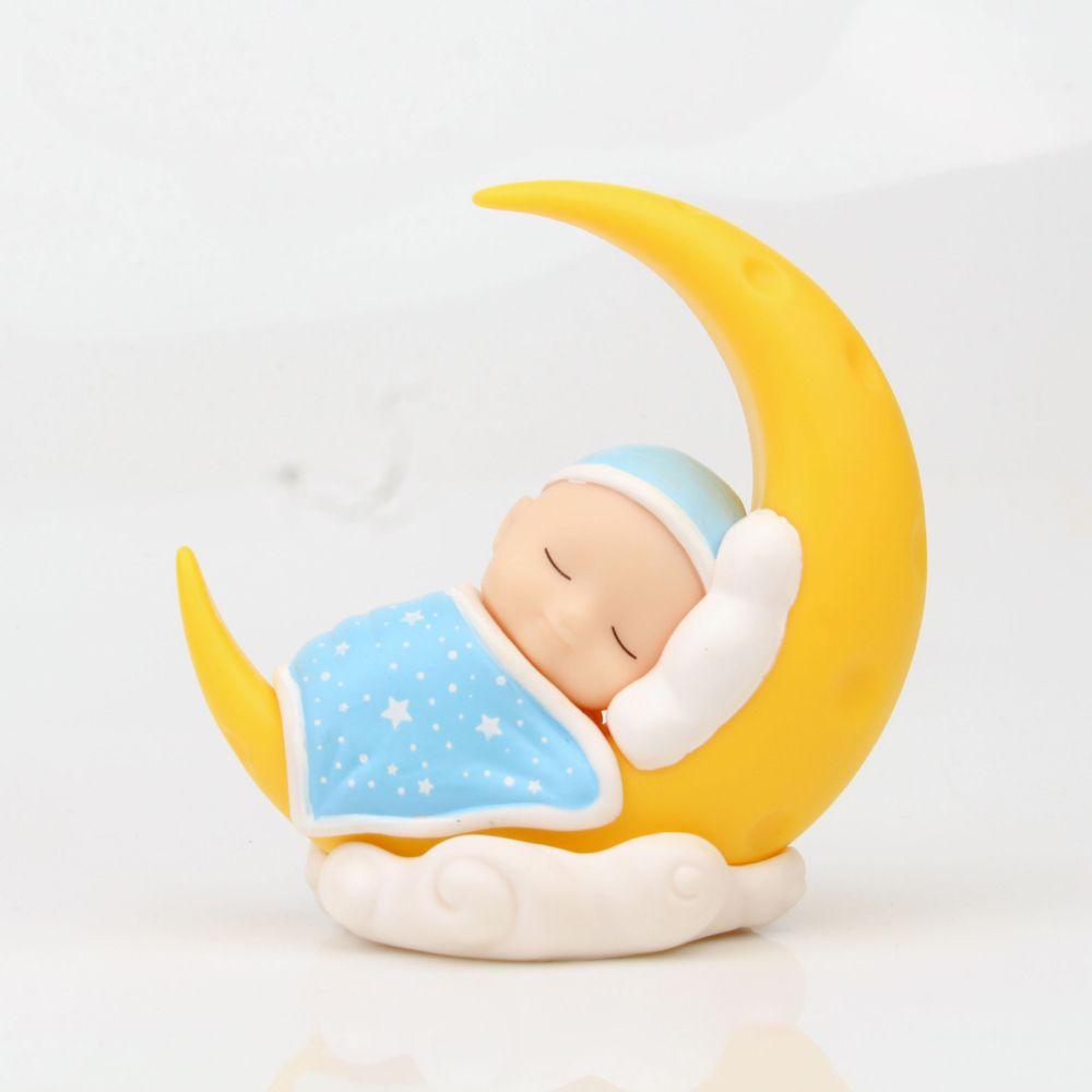 Ornaments Figure Tos Action Figure Sleeping Baby Moon Doll Car Dashboard Ornament Cake Decoration