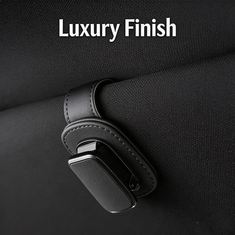 Auto Glas Halter PU Leder Auto Sonnenblende Glas Aufbewahrung Innenraum Zubehör Auto Ticket Sonnenbrillen Halter