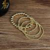 Fashion Gold color Hematite Bracelet Weight Loss Healthy Therapy Energy Hematite String Bracelet Female Armbandjes Dames Jewelry