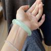 Free Shipping: Mu Gongzi 'Shuiningxiang' Jade Bracelet - Women's Solid Color, Clear Water Design