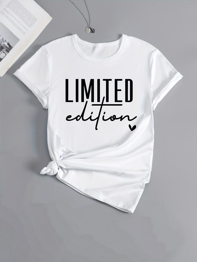 Unisexs Womens Fashion T Shirts Casual Limited Edition Graphic Tee Fashionable Letter Urban Style Print Round Neck Yk TShirt