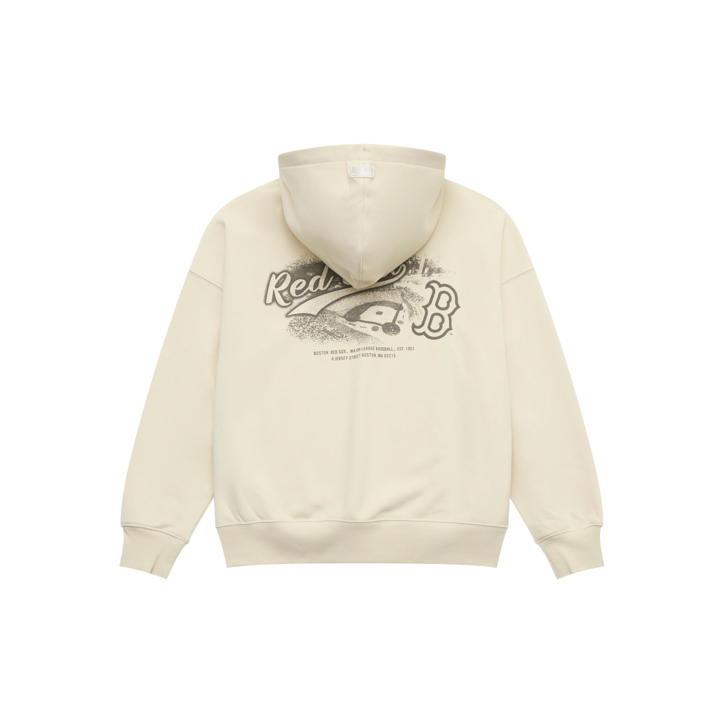 MLB Boston Red Sox Basic Collection 25FW Sweatshirt Unisex Standard Ivory 3AHDB1354-43CRS XXL