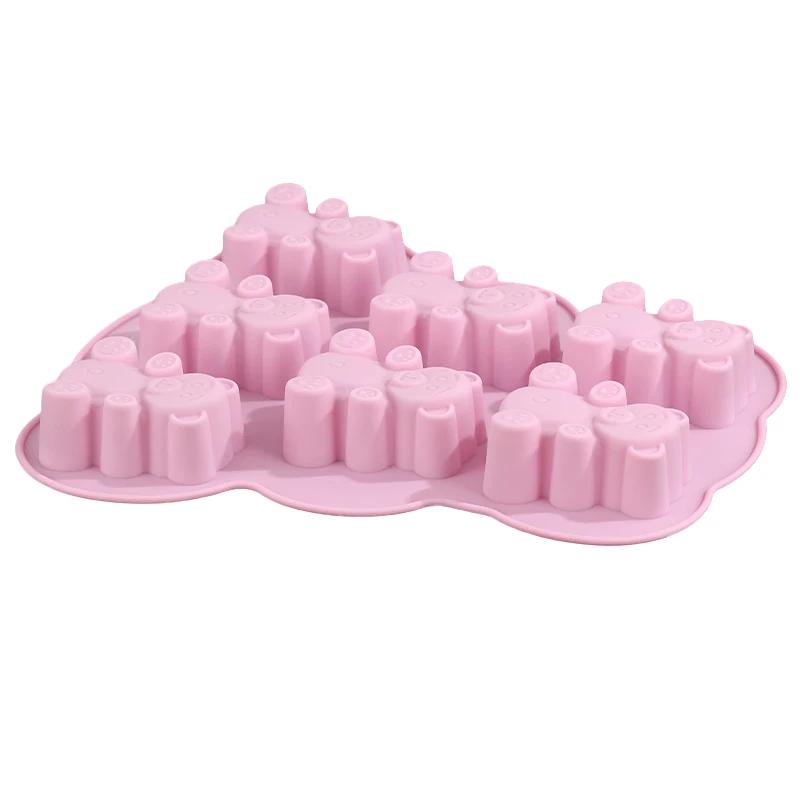 3D Roztomilý Medveď Forma na Koláč Zvieratko Sušienky Silikónová Forma na Čokoládu Cukríky Kuchynské Potreby Fondánový Cupcake Topper Dekorácia