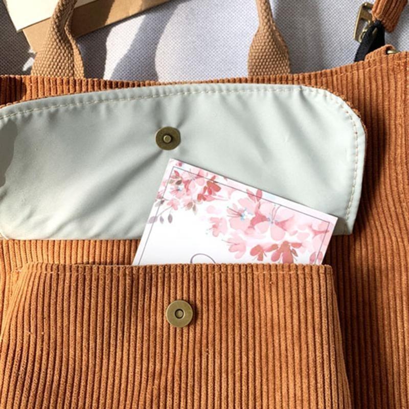 Модная женская тканевая сумка на плечо — фото 11