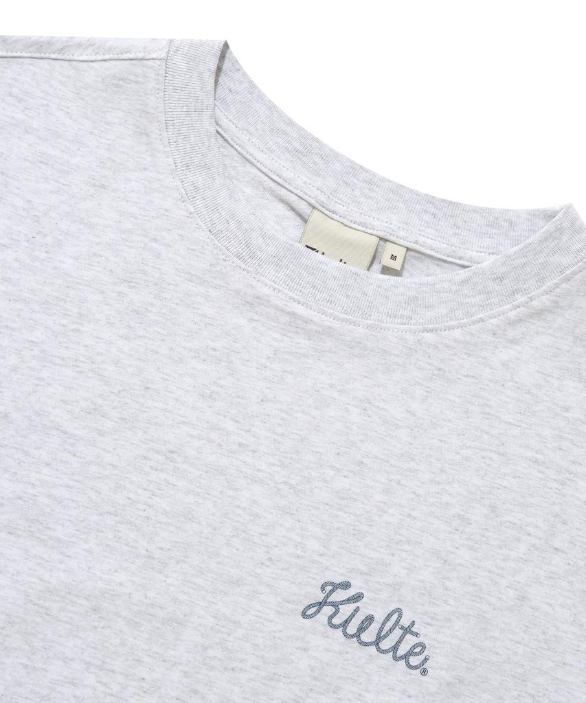 KULTE Rope Logo Print T-Shirt_L.M.Grey