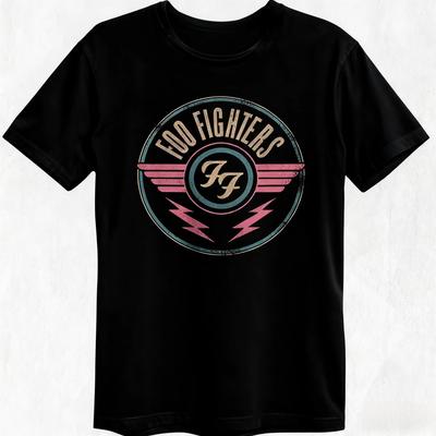2026 Foo Fighters Short-sleeved T-shirt Men Women Round Neck Breathable Street Trend Y2k Harajuku Style Casual Fashion Tops Casual Short Sleeve Tee