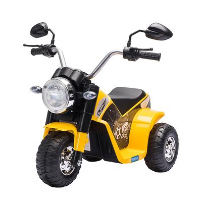 Ηλεκτρική Μοτοσυκλέτα Ride-On για Παιδιά 3 Τροχών, Κίτρινη
