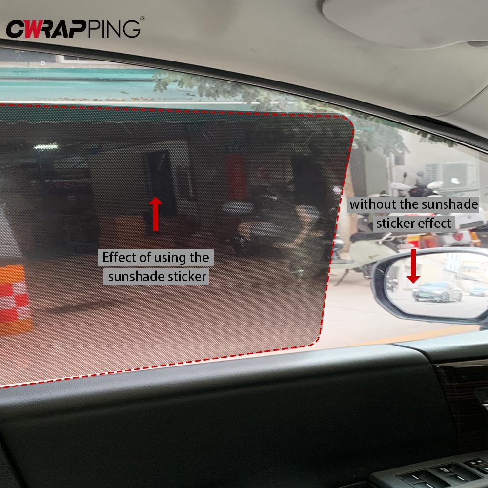 Car Sunshade Stickers Static Electrostatic Window Visor Decorative Stickers Sun Block for Car Windows Side Blocks Cover Films
