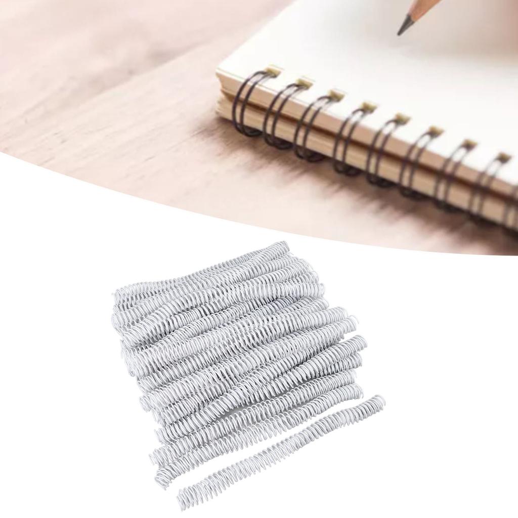 100PCS Spiral Binding Coils 16mm Diameter 48 Teeth 4:1 Combs Spines for Paper