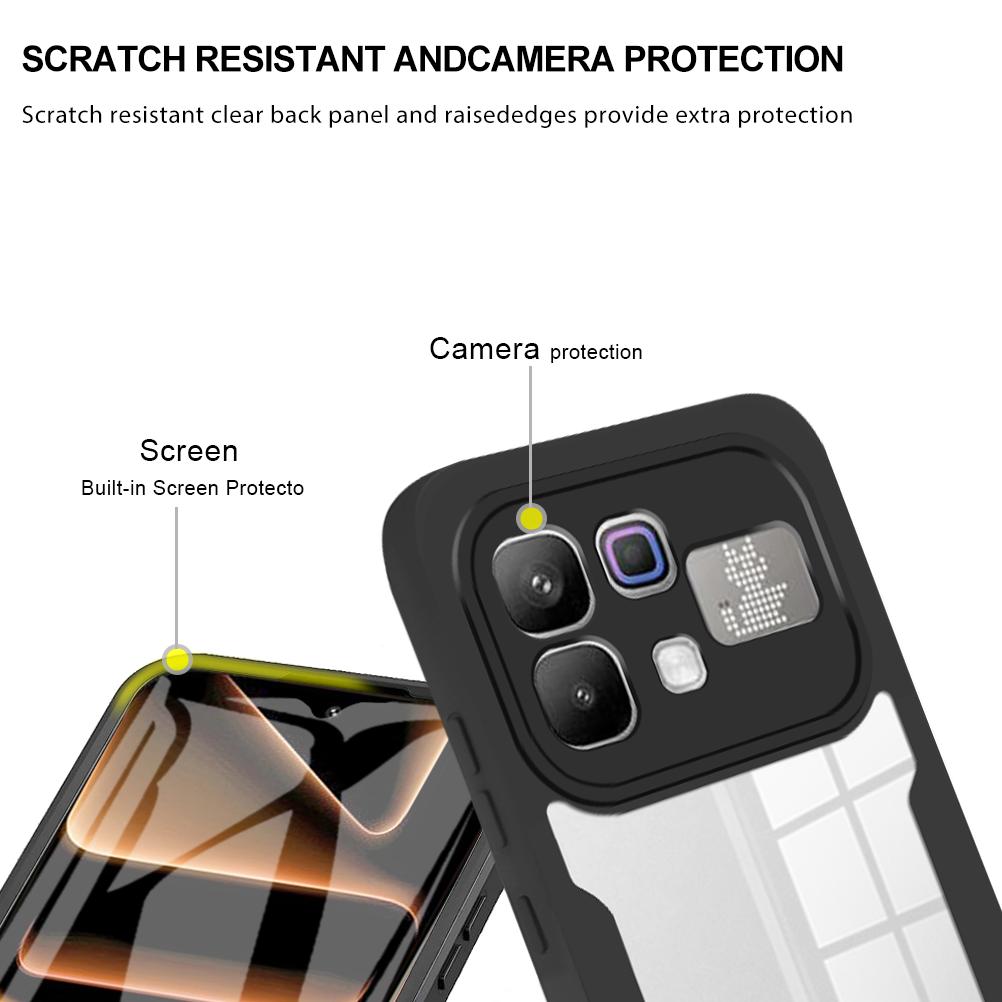 Full Body Protection Shockproof Case for Infinix Note 60 Pro 5G Protective Cover Screen Protector Fundas Coque