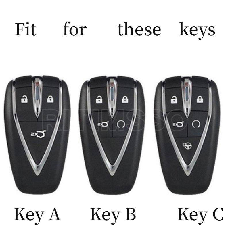 Transparent Tpu Car Key Case Cover Shell For Changan Unit Unik Cs35Plus Cs55 Plus Cs75 Plus Oshan X7 X5 Car Accessories