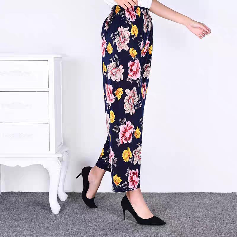 Damen Sommer Eis-Seide Mückendicht Locker Hose