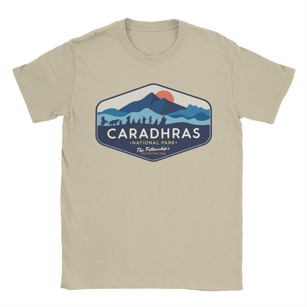 Maglietta Unisex Caradhars National Park The Fellowships Frostbitten Trail T Shirt LLords Of The RRings 100% Cotone Magliette Stampate T-Shirt