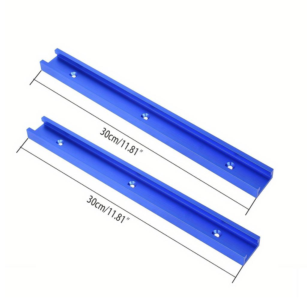 2 Stück 30er Typ T-Nut T-Schlitz Gehrungsschlitz Vorrichtung Schiene Verbinder Aluminiumlegierung Holzbearbeitung Rille Schiene Tischlerwerkzeuge 30-50 cm