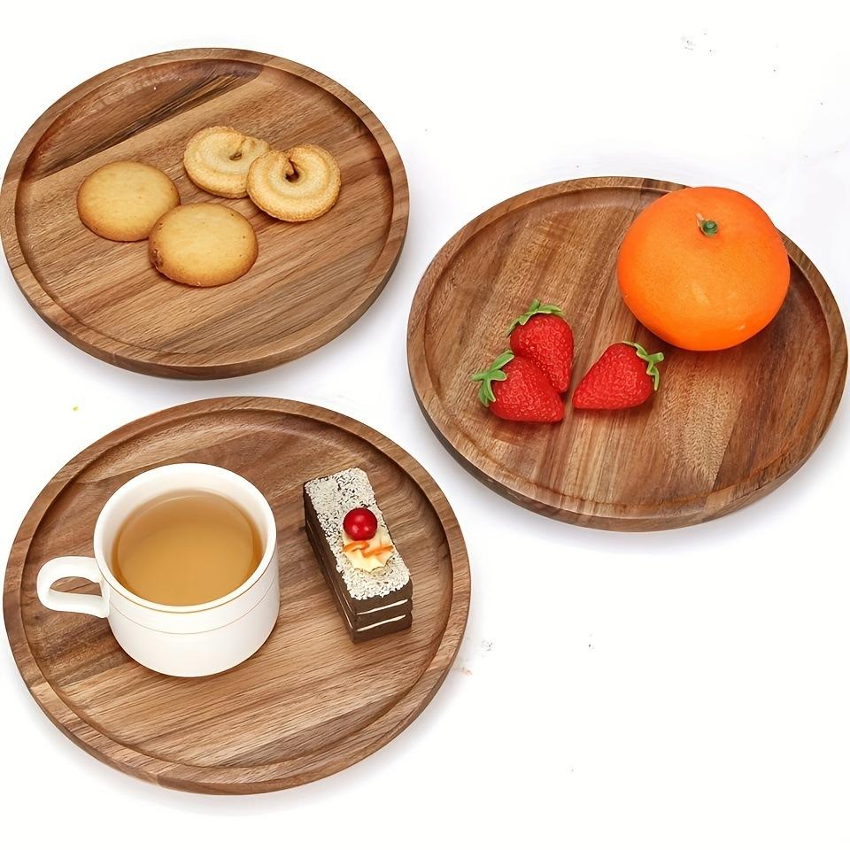 Acacia wood tray, wood fruit tray, tea tray, barbecue dinner , household fruit bread, Dim sum wood
