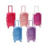 Transparent Pretend Play Makeup Trolley Case with False Eyelash Storage