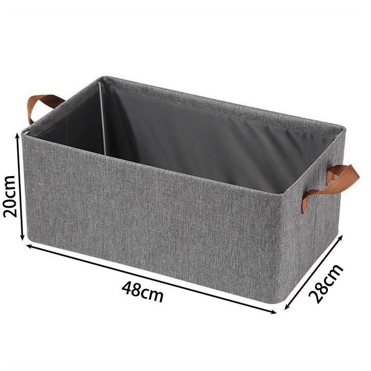 Cationic Steel Frame Multifunctional Foldable Drawer Storage Box with Handle, Large Capacity