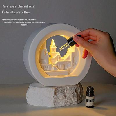 Bezplamenová aroma lampa a kamenná ozdoba Dárková krabička - Perfektní dárek k narozeninám nebo na Nový rok pro přítelkyni nebo nejlepší kamarádku.
